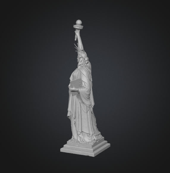 printable statue of liberty 3d model