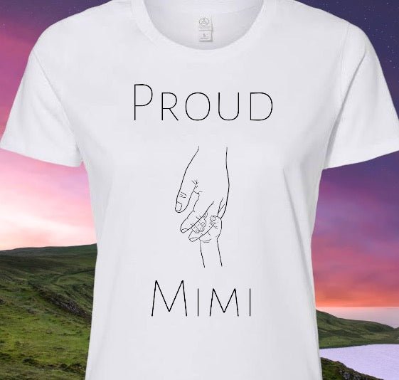 "Downloadable Proud Mimi design in stylish font for DIY crafts."