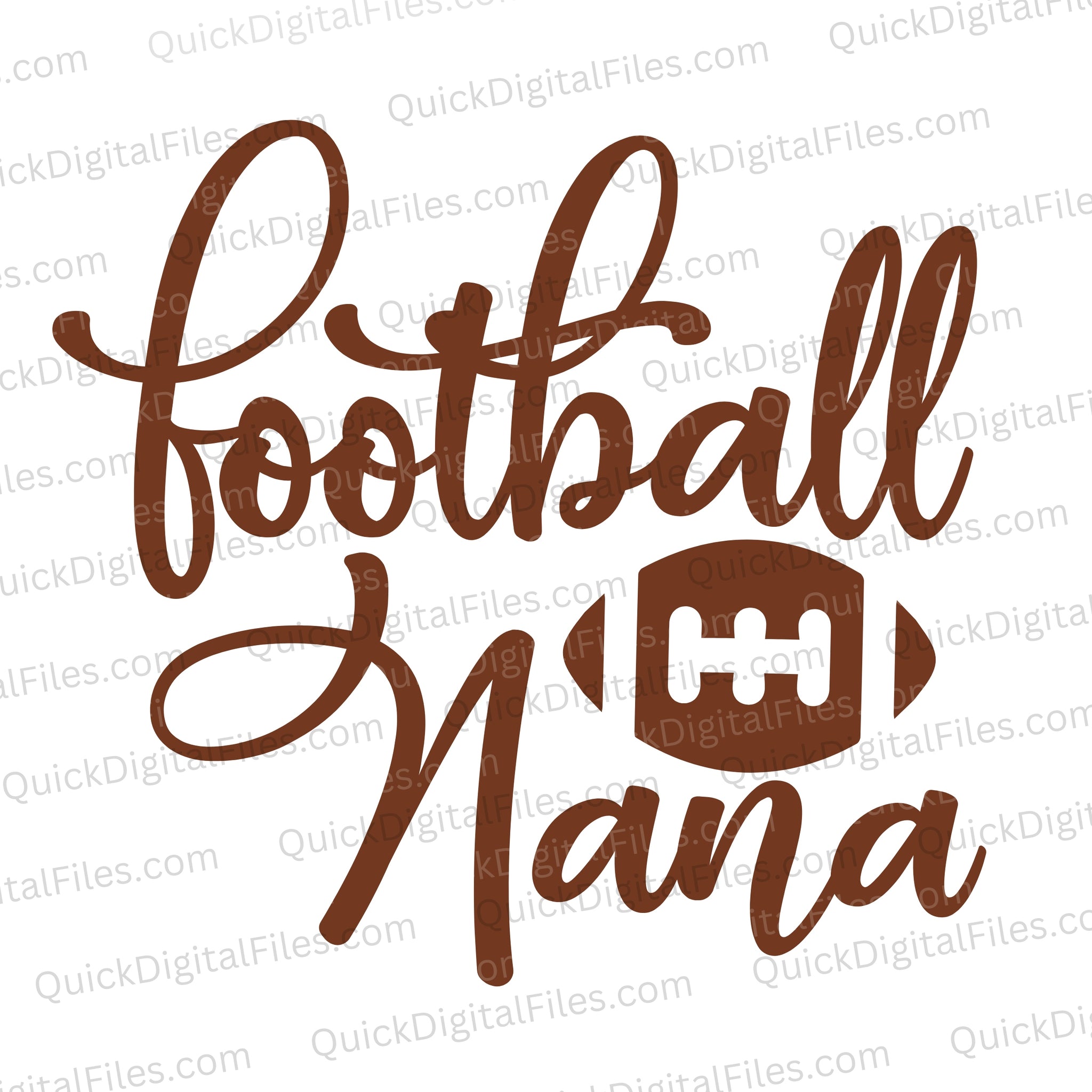 Football Nana SVG Sports Grandma Design – Quick Digital Files