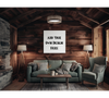 "Cabin Style Frame Mockup for Art Display PNG, JPEG, PDF"