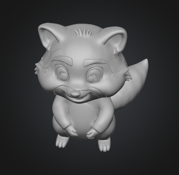 raccoon figurine printable stl file
