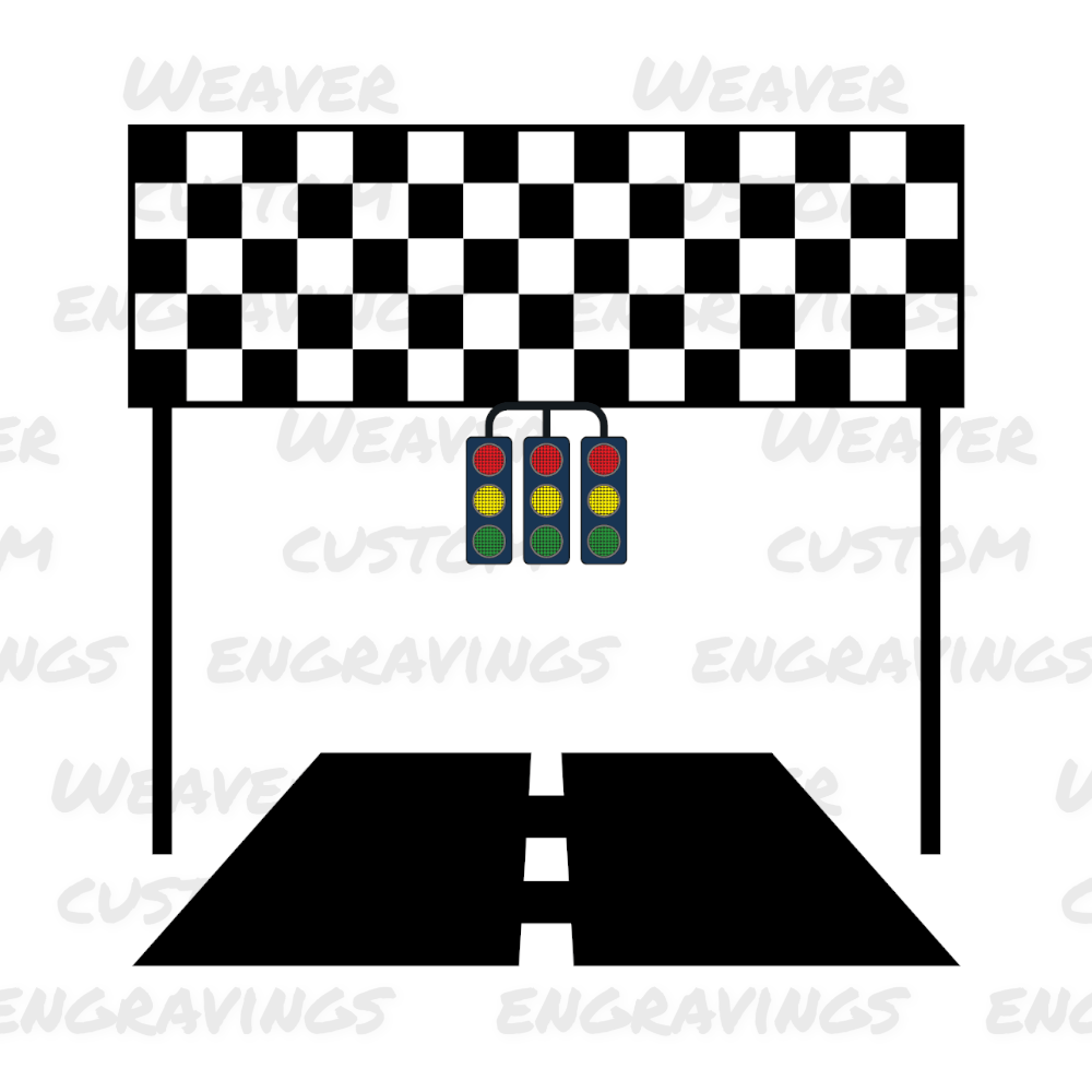 Racing finish line graphic SVG