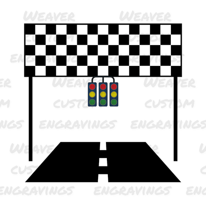 Racing finish line graphic SVG