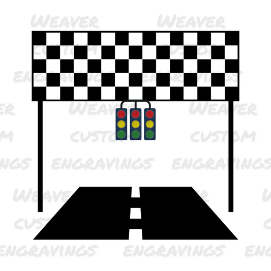 Racing finish line graphic SVG