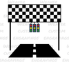 Racing finish line graphic SVG