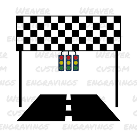 Racing finish line graphic SVG