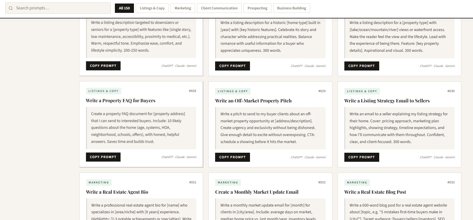 real estate lead generation prompts