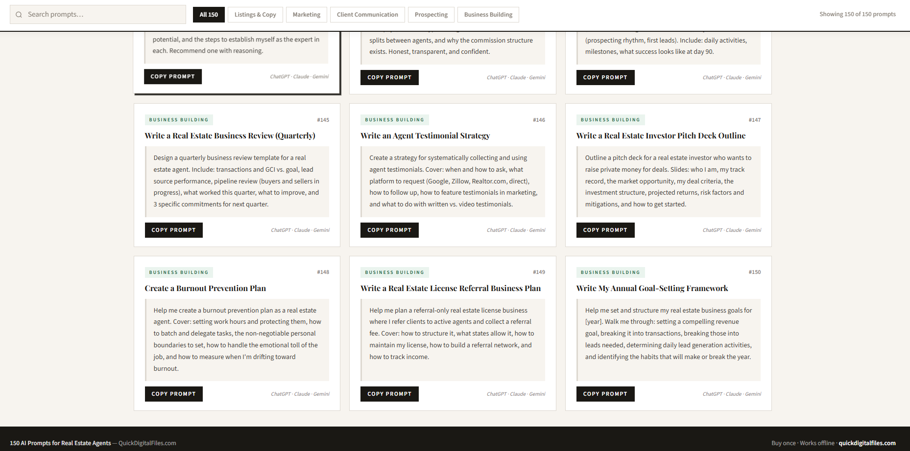 realtor AI prompt collection