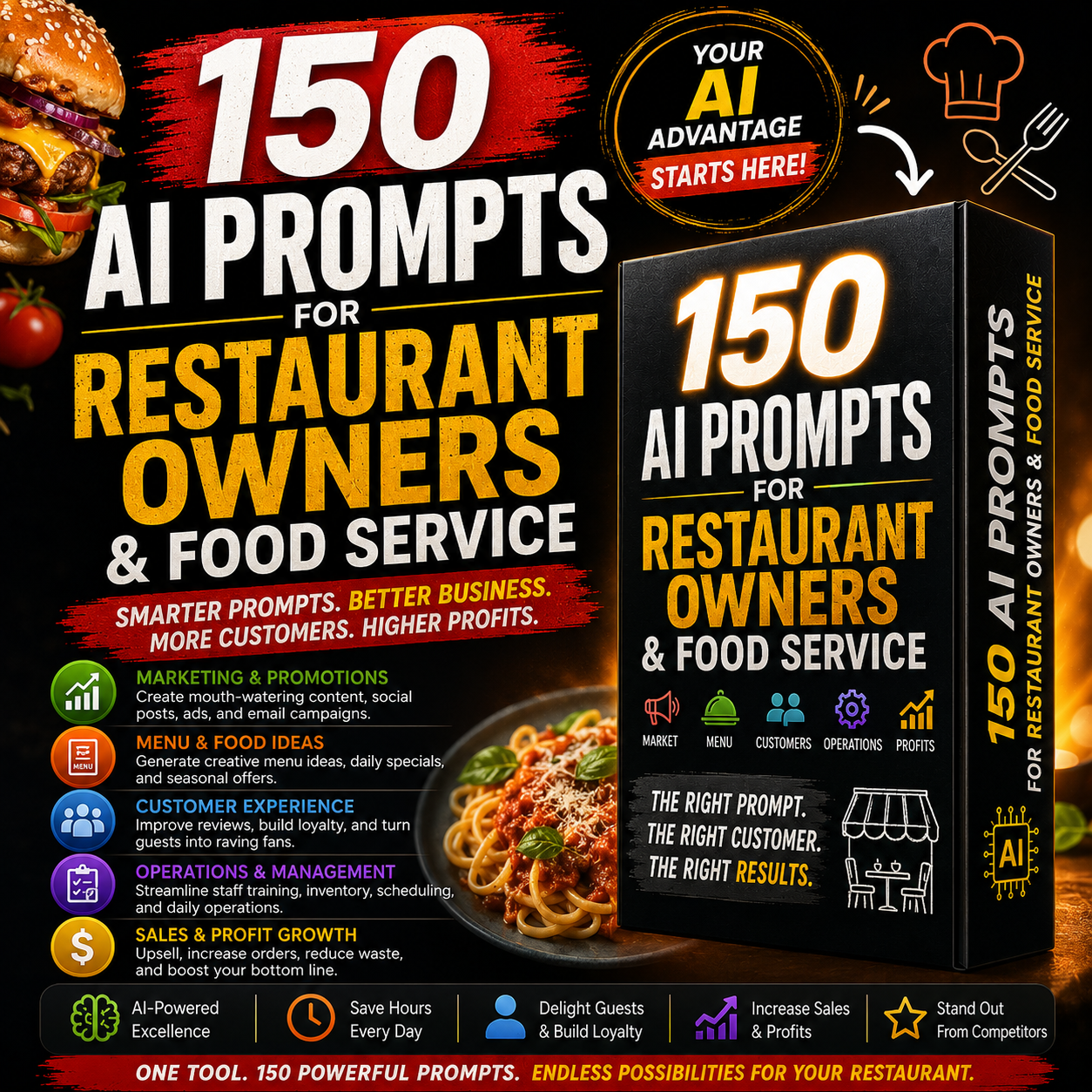 restaurant AI prompts app