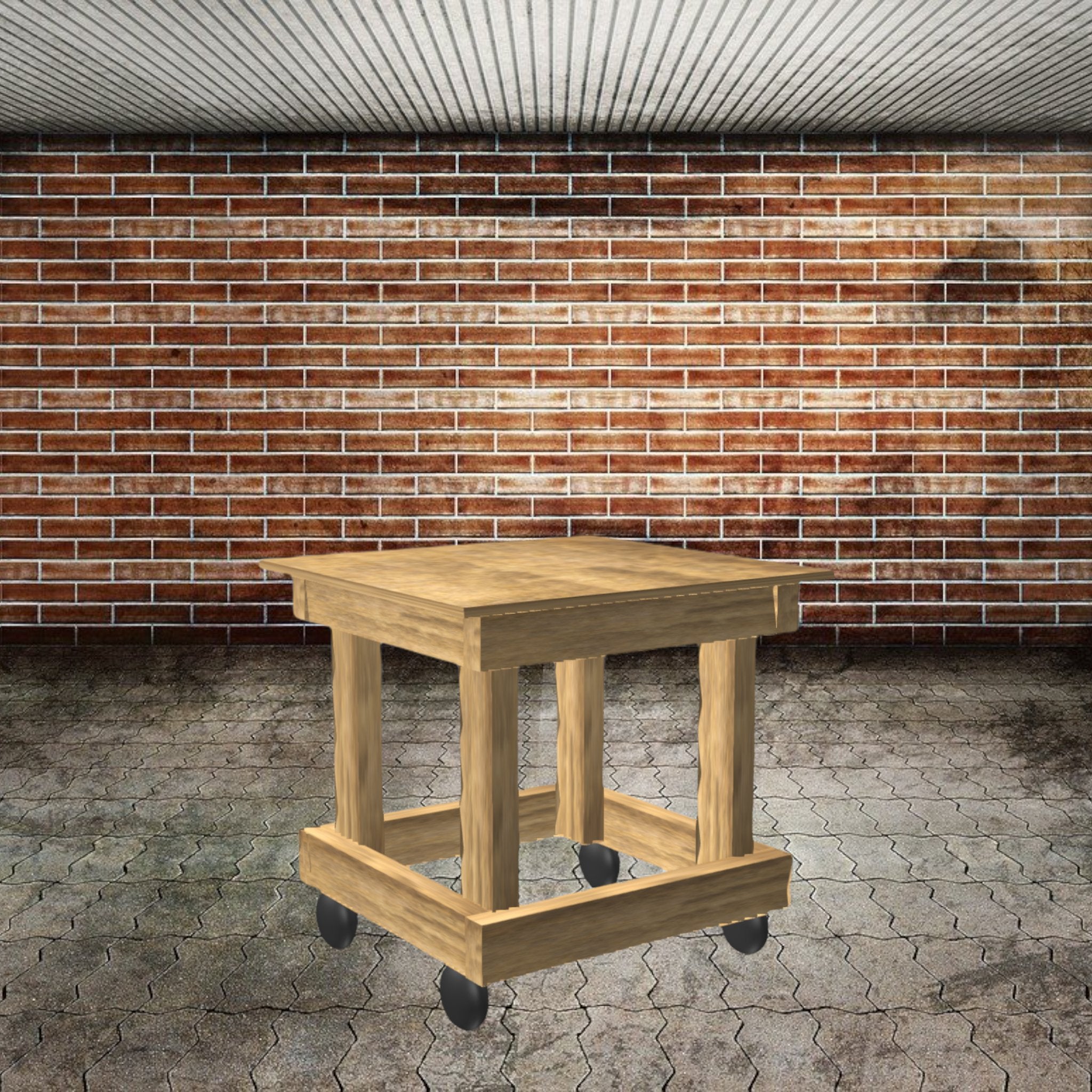 Build Your Own Workbench - Rolling Square Table Plans Download – Quick ...