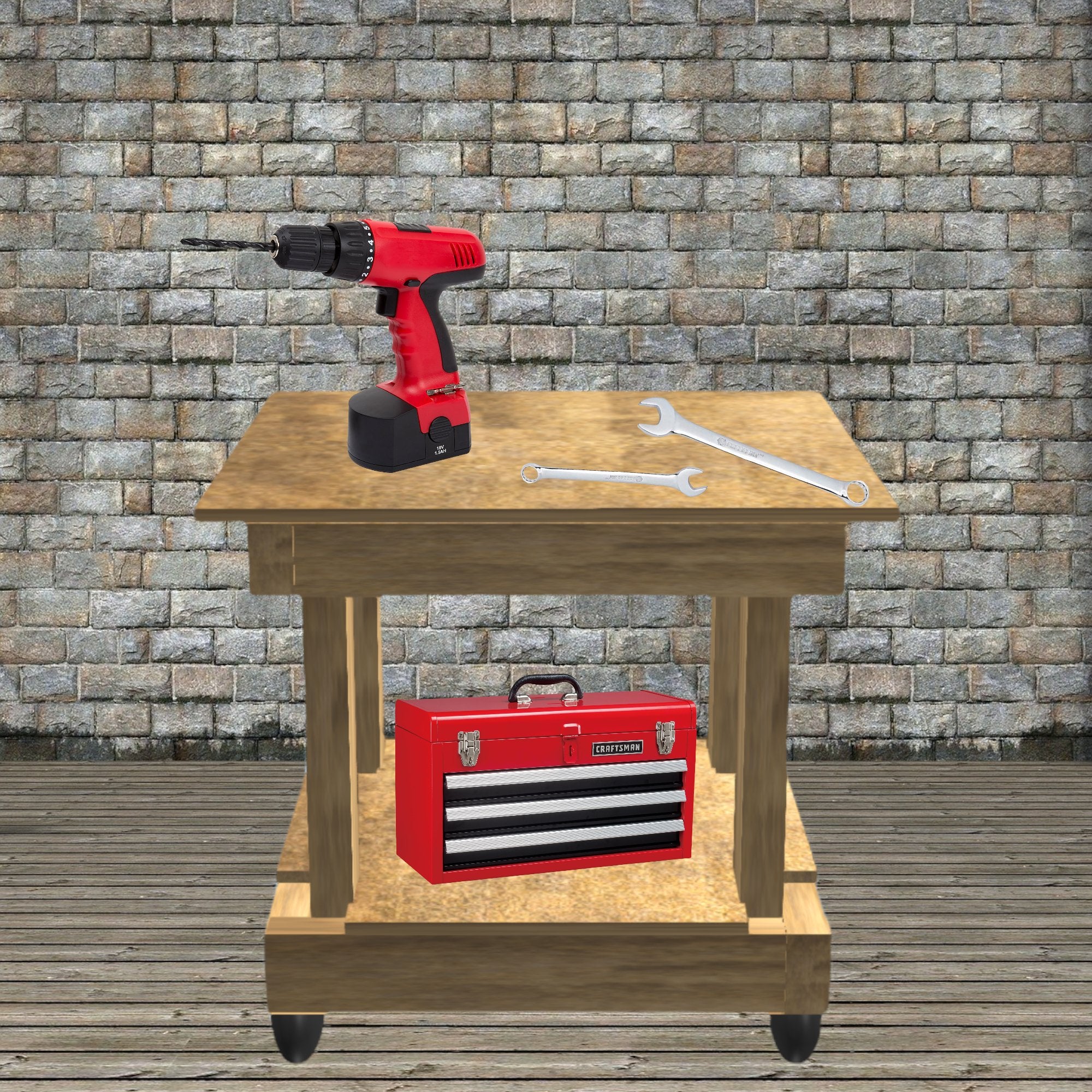 Build Your Own Workbench - Rolling Square Table Plans Download – Quick ...
