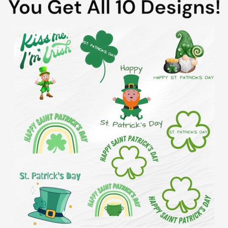 "Downloadable St. Patrick's Day Art for Crafts and Decor"