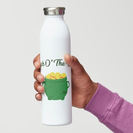 "Creative and festive Irish luck tumbler wrap design for Saint Patrick's Day."