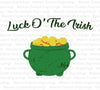 "Digital download Saint Patrick's Day tumbler wrap design in Irish-themed graphics."