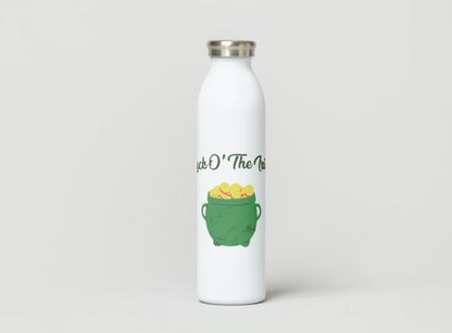 "DIY Saint Patrick's Day tumbler wrap for festive drinkware decoration."