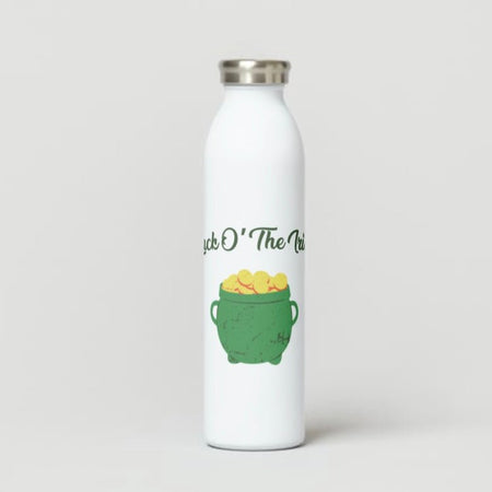 "DIY Saint Patrick's Day tumbler wrap for festive drinkware decoration."