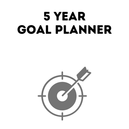 5-Year Goal Planner Printable PDF for long-term planning
