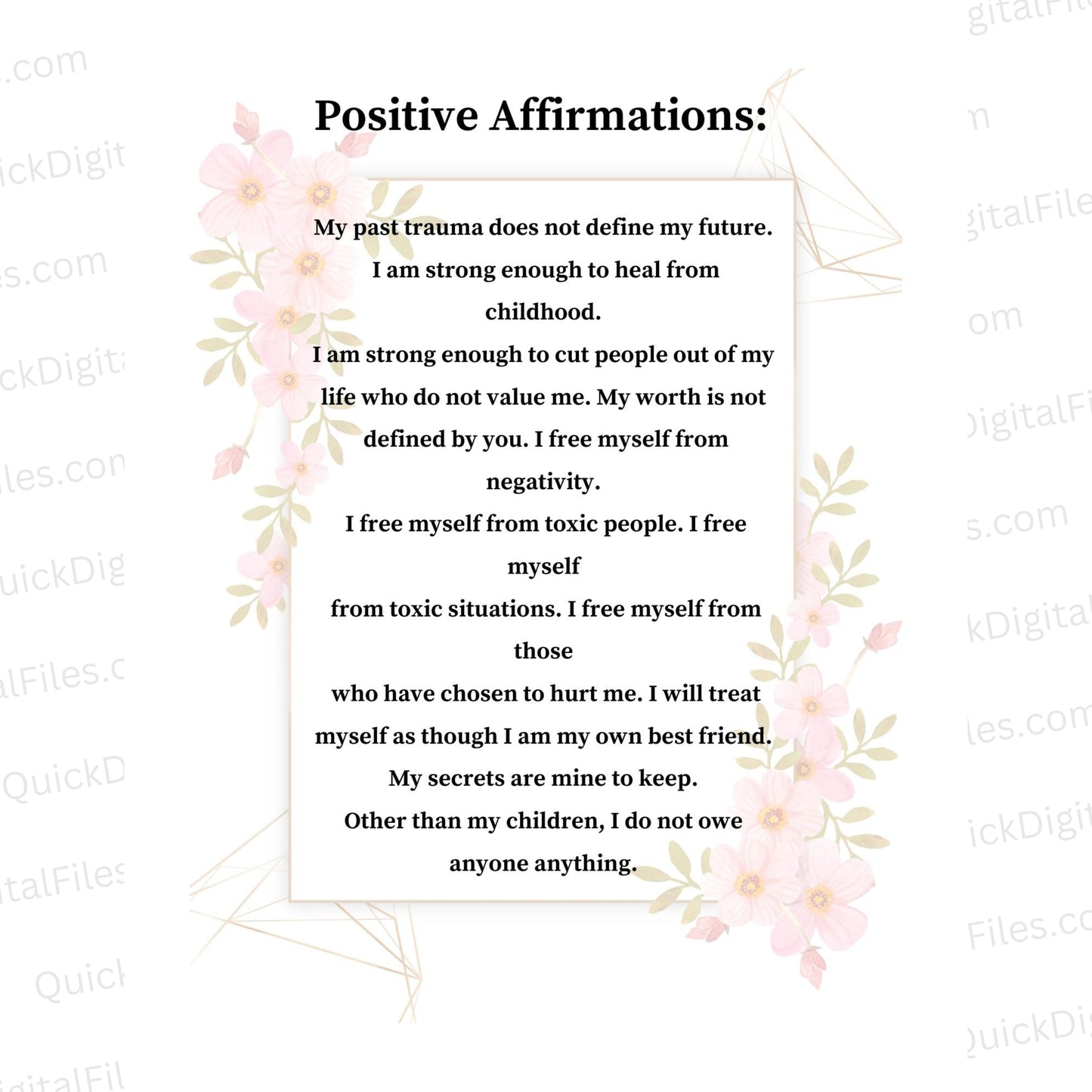 Self-love and confidence affirmations for women
