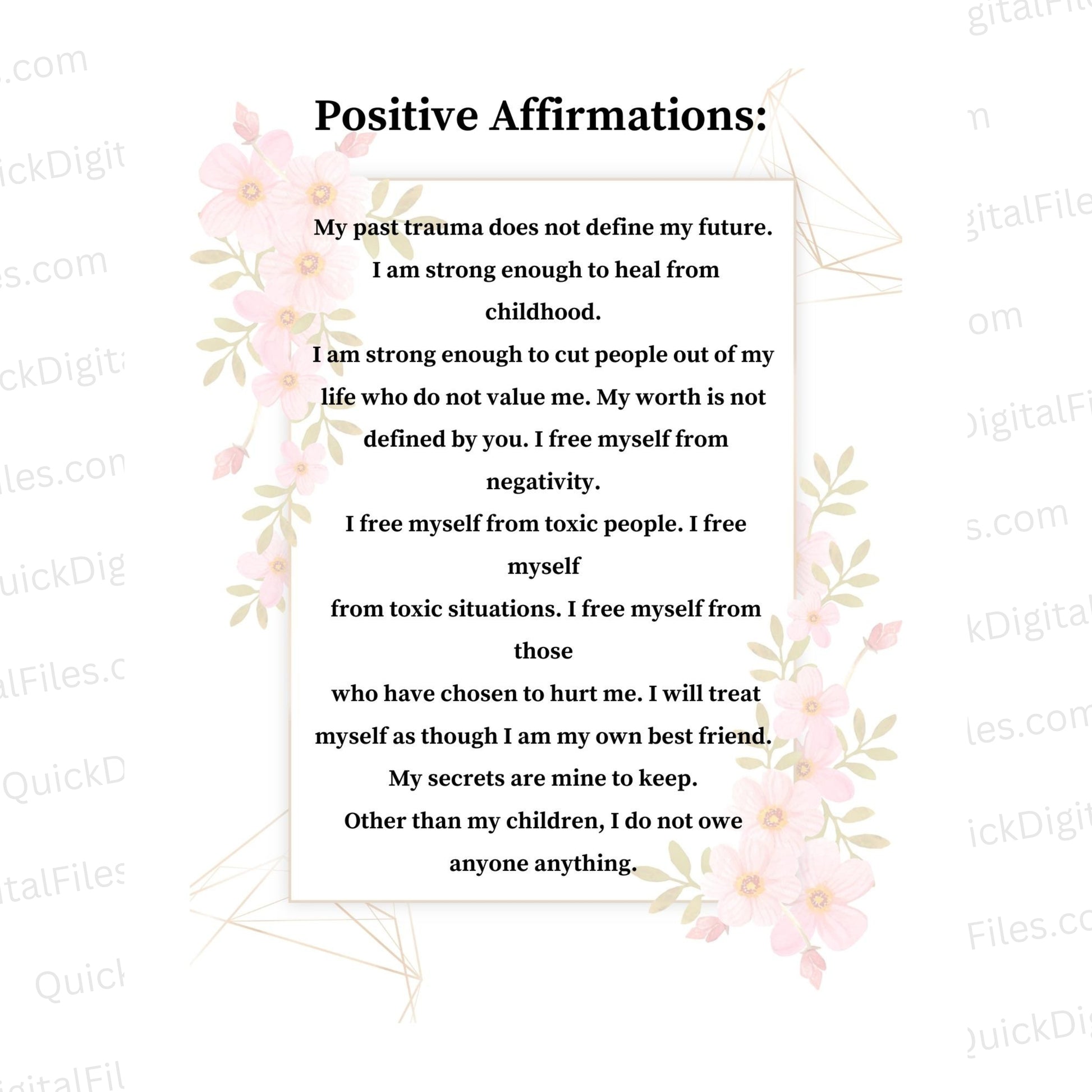 Self-love and confidence affirmations for women
