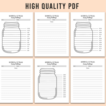 Money challenge PDF for saving cash quickly and easily

