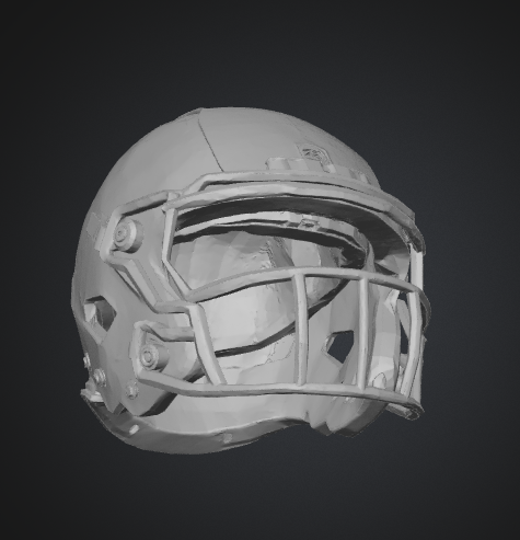 Football Helmet 3D Model: STL GLB OBJ Football Helmet 3D Model: STL GLB OBJ