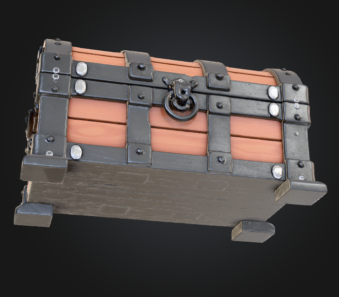 dungeon treasure chest 3d file
