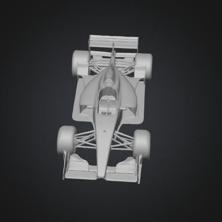 glb race car animation model