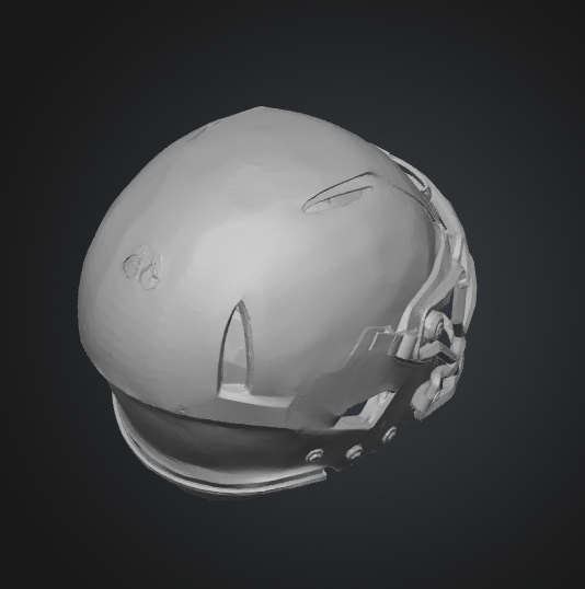 Football Helmet 3D Model: STL GLB OBJ