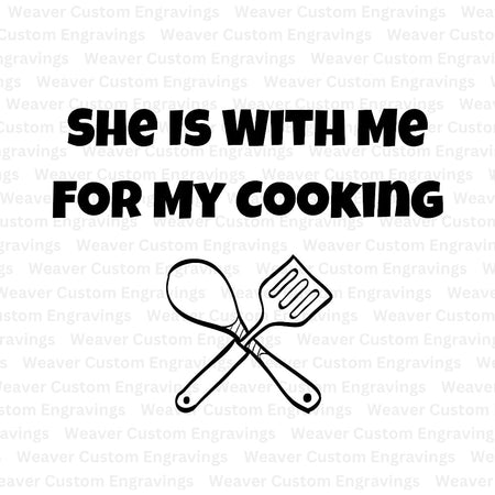 "Humorous Cooking Quote Design SVG, PNG, PDF"