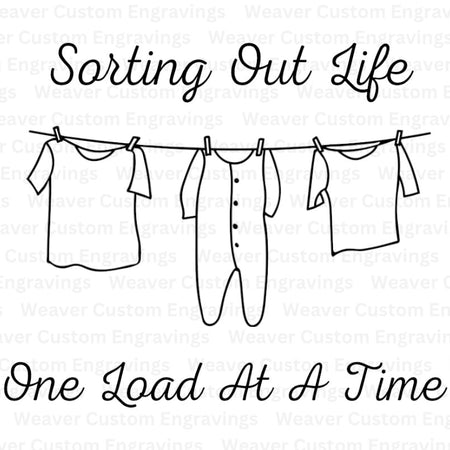 "Laundry Room Art Sorting Out Life Digital Download PNG, SVG, PDF"