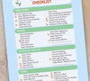 "Spring Cleaning Checklist PDF Digital Download"