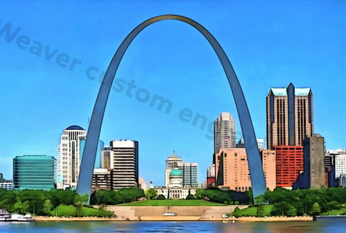 STL Arch Oil Painting: SVG PNG PDF