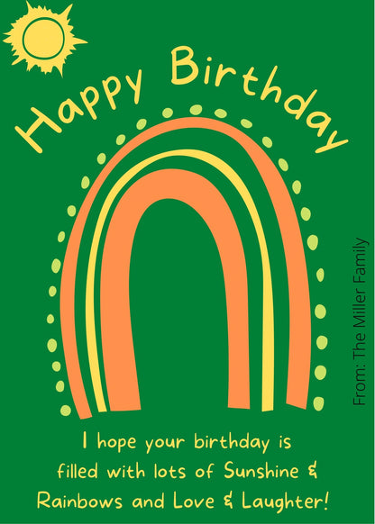 "Customizable Birthday Greeting Card on Canva"