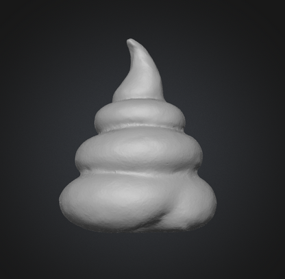 swirl poop emoji 3d model