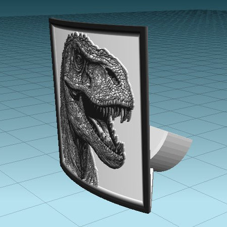 "Prehistoric Glow T-Rex Lithophane for DIY 3D Printing"