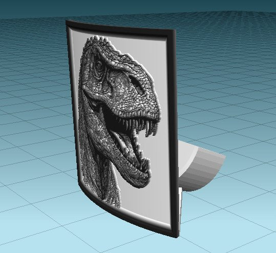 "Prehistoric Glow T-Rex Lithophane for DIY 3D Printing"