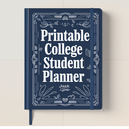 Printable college student planner for academic success
