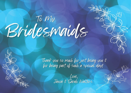 "Personalize Your Bridesmaid Thank You Cards with Our Canva Template"