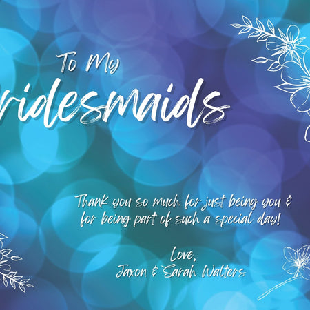 "Personalize Your Bridesmaid Thank You Cards with Our Canva Template"