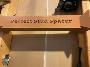 The Perfect Stud Spacer digital file for accurate 16” on-center wood framing.