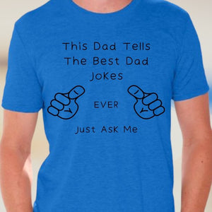 "Dad Jokes Shirt Design for DIY Apparel"