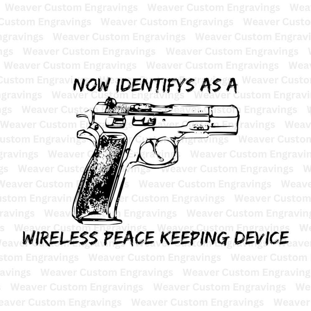 "Humorous Pro-Gun Rights Digital Design for Crafting"
