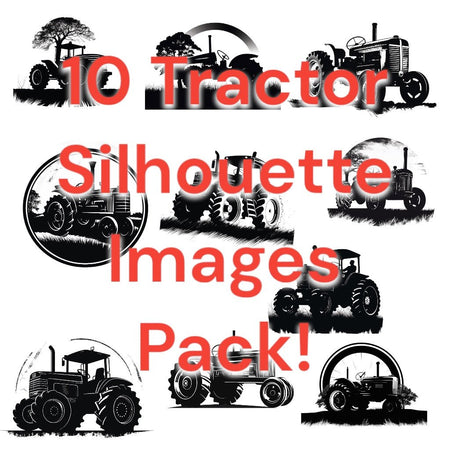 "Tractor Image Pack for Crafting and Cricut Projects"