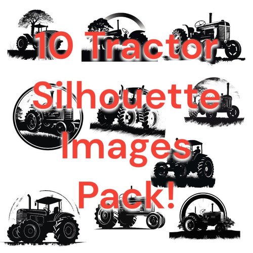 Tractors 10 Image Pack Bundle: PNG