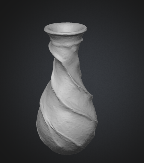 twisted spiral vase 3d printable model