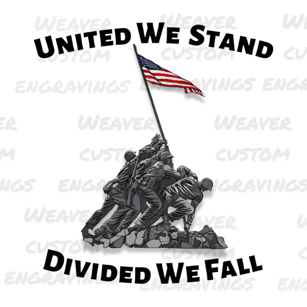 United We Stand, Divided We Fall' - Patriotic Graphic Download