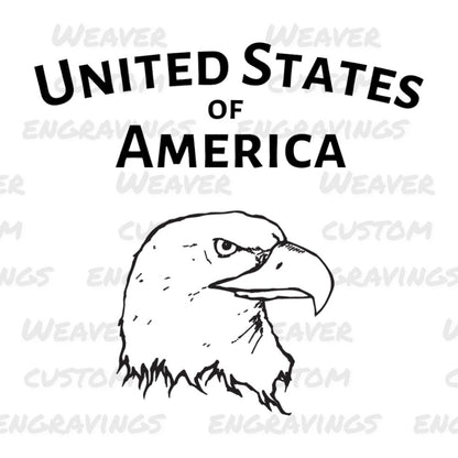 "USA with Eagle Patriotic Graphic SVG, PNG, PDF"