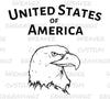 "USA with Eagle Patriotic Graphic SVG, PNG, PDF"