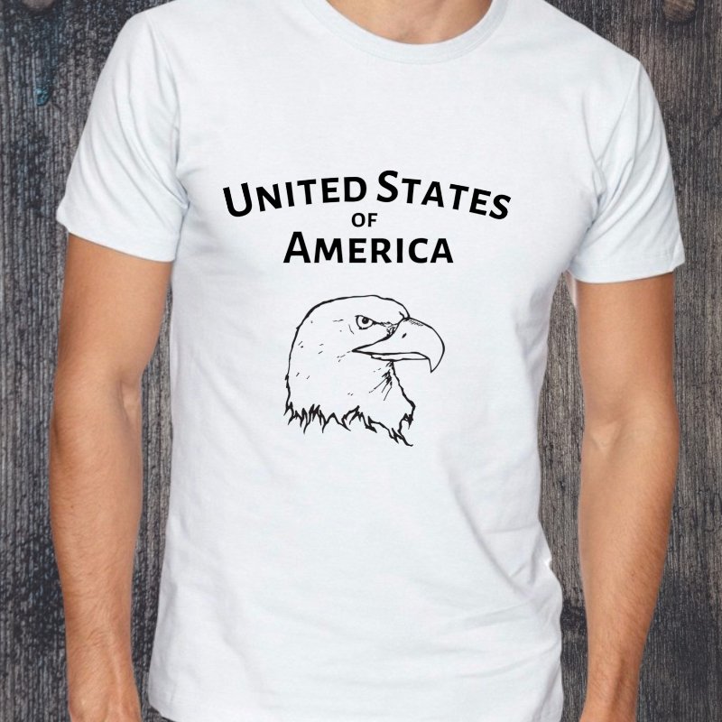 "Patriotic USA Eagle Design for Apparel and Decor"