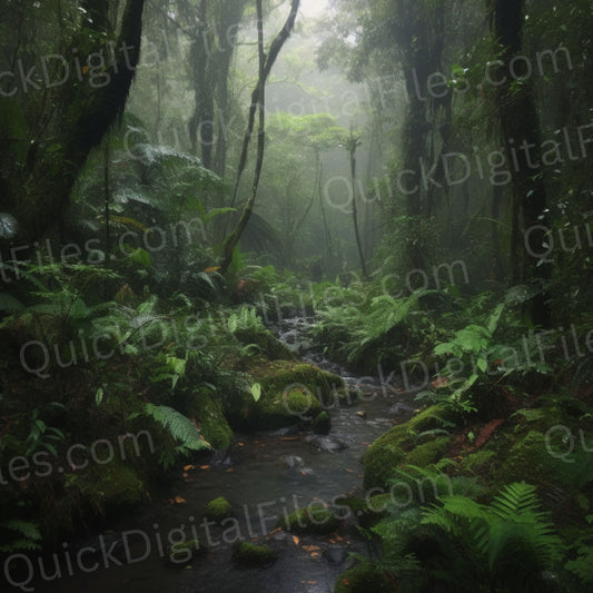 serene rainforest ground light photo stock photo